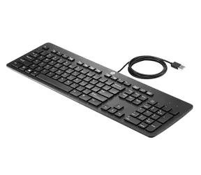 HP USB Slim Business Keyboard černá (N3R87AT#ABD) / Drátová klávesnice / USB / DE