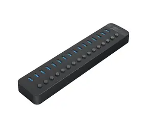 Orico CT2U3-16AB USB HUB s vypínači černá / 16x USB-A 3.0