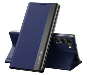 Hurtel Sleep Case Pro pro Samsung Galaxy S23+ modrá / Pouzdro / Flipové / Stojánek