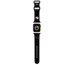 Hello Kitty Silicone Kitty Head Strap černá / Řemínek / Apple Watch 42/44/45/49mm