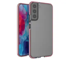 Hurtel Spring Case Samsung Galaxy S22+ světle růžová / Kryt / Gelový / Barevný rámeček