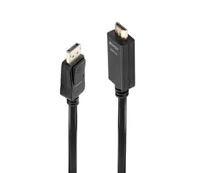Lindy DisplayPort - HDMI kabel 0,5 m černá / Kabel / 4K 30Hz / pasivní