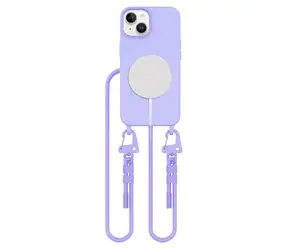 Tech-Protect MagNecklace levandulová / Kryt / Apple iPhone 14 / MagSafe / poutko na krk