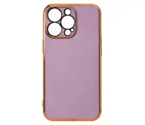 Hurtel Gelový kryt se zlatým rámečkem pro Xiaomi Redmi Note 11 fialová / Kryt / Silikonový