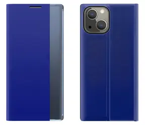 Hurtel Sleep Case pro Apple iPhone 13 mini modrá / Knížkové pouzdro / Chytré okénko