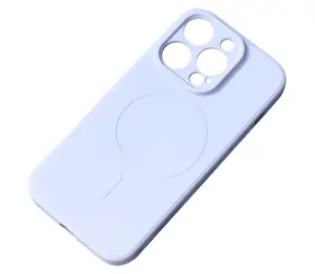 Hurtel Silicone Case modrá / Silikonový kryt / iPhone 15 Plus / MagSafe