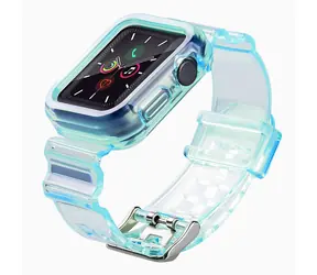 Hurtel Silicone Strap Set pro Apple Watch 38 mm modrá / Řemínek