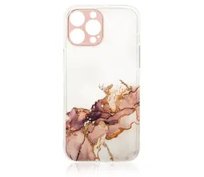 Hurtel Marble gelové pouzdro pro Xiaomi Redmi Note 11 hnědý mramor / Pouzdro / TPU