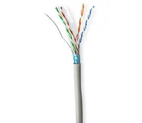 Nedis CAT6 šedá / Síťový kabel v roli / F/UTP / CCA / 50 m / PVC / Box