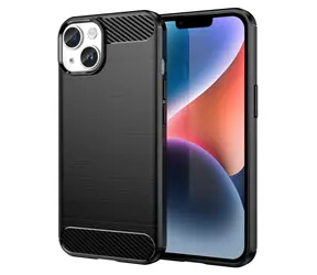 Hurtel Carbon Case černá / Zadní kryt / Apple iPhone 14 Plus / Karbonový vzhled