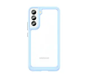 Hurtel Outer Space pro Samsung Galaxy S22+ modrá / Kryt / Tvrzený s gelovým rámečkem