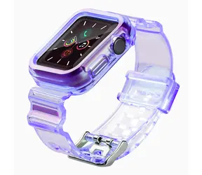 Hurtel Silicone Strap Set fialová / Sada řemínků / Apple Watch 38/40/41 mm / Silikon