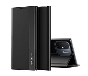 Hurtel Sleep Case Pro černá / Flipové pouzdro / Xiaomi Redmi Note 12 Pro+ / Stojánek
