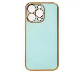 Hurtel Lighting Color Case mentolová / Kryt / Xiaomi Redmi Note 11 / zlatý rámeček