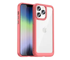Hurtel Outer Space Case pouzdro pro Apple iPhone 14 Pro červená / Pouzdro / Tvrzený kryt / Gelový rám