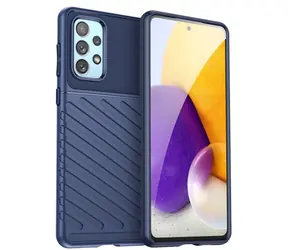Hurtel Thunder Case modrá / Odolný silikonový kryt / Samsung Galaxy A73