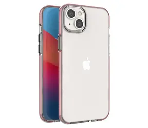 Hurtel Spring Case světle růžová / Kryt / Apple iPhone 14 Plus / Silikonový / S barevným rámečkem