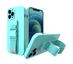 Hurtel Rope Case světle modrá / Kryt / Apple iPhone 13 Pro