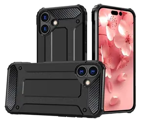 Hurtel Hybrid Armor černá / Kryt / Apple iPhone 16