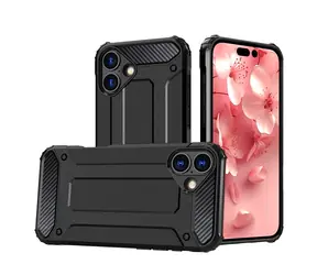 Hurtel Hybrid Armor černá / Kryt / Apple iPhone 16 Plus