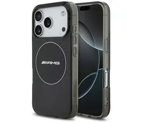 Mercedes AMG Double Layer Transparent Smocked transparentní černá / Zadní kryt / MagSafe / pro iPhone 17 Pro