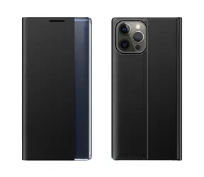 Hurtel Sleep Case černá / Knížkové pouzdro / Apple iPhone 13 Pro / Smart Window