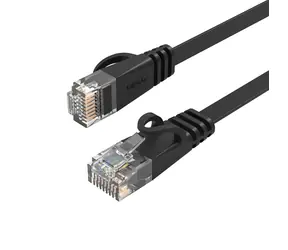 Orico PUG-C6B CAT6 15 m černá / Patch kabel / plochý / U/UTP / RJ-45 - RJ45