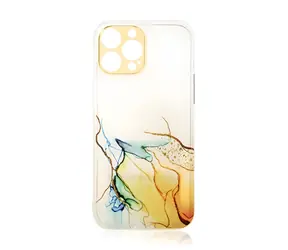 Hurtel Marble gelový kryt pro Xiaomi Redmi Note 11 oranžový / Kryt / TPU / Mramorový vzor