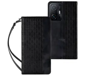 Hurtel Magnet Strap pouzdro černá / Pouzdro / Xiaomi Redmi Note 11 Pro / peněženka s přívěskem