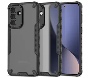 Tech-Protect Rugged Shield transparentní černá / Kryt / Samsung Galaxy A57 5G