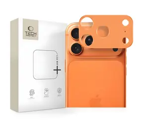 Tech-Protect Camalloy Fit+ oranžová / Kryt pro Apple iPhone 17 Pro / Ochrana fotoaparátu