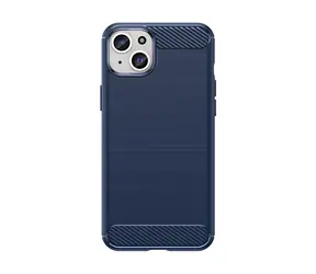 Hurtel Carbon Case modrá / Kryt / Apple iPhone 15 Plus / karbonový vzhled