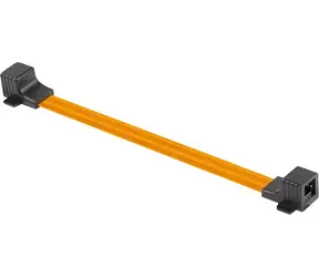 Lanberg Průchodka RJ45 Cat.5e 23 cm / Průchodka / RJ45-RJ45 / Cat.5e