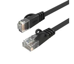 Orico PUG-C6B černá / Ethernetový kabel / Cat6 / plochý / 3 m / RJ-45