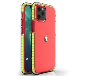Hurtel Spring Case TPU pouzdro žlutá / Kryt pro Apple iPhone 13 mini / Barevný rámeček