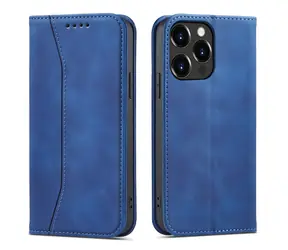 Hurtel Magnet Fancy Case modrá / Kryt / Apple iPhone 14 Pro / peněženka / magnetický / stojánek