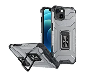Hurtel Crystal Ring černá / Pouzdro / Apple iPhone 12 mini / se stojánkem / odolné provedení