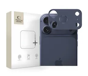 Tech-Protect Camalloy Fit+ tmavě modrá / Ochranný kryt fotoaparátu / Apple iPhone 17 Pro