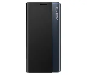 Hurtel New Sleep Case černá / Pouzdro s klopou a stojánkem / pro Samsung Galaxy S25 Edge
