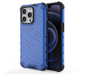 Hurtel Honeycomb modrá / Kryt / Apple iPhone 13 Pro / TPU nárazník