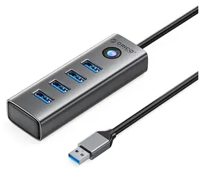 Orico PDD4U-U3 šedá / USB hub / 4x USB-A 3.0