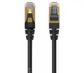 Orico PUG-C7 černá / Síťový kabel / Cat 7 / RJ-45 - RJ45 / kulatý / 10 Gbps / 2 m