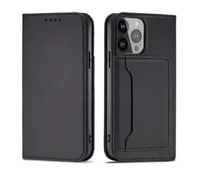 Hurtel Magnet Card Case černá / Zadní kryt / Apple iPhone 13 Pro / Slot na kartu / Magnetické uchycení