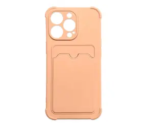 Hurtel Card Armor kryt na karty pro iPhone 13 mini růžová / Kryt / Silikonový / Držák na kartu