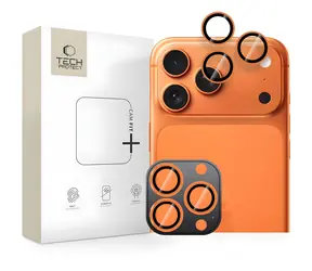 Tech-Protect Camring Fit+ oranžová / Ochranný kryt fotoaparátu / Apple iPhone 14-17 Pro/Pro Max