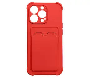 Hurtel Card Armor kryt na karty pro Xiaomi Redmi Note 9 červená / Kryt / Silikonový / Držák na kartu