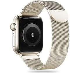 Tech-Protect MilaneseBand béžová / Řemínek pro Apple Watch / 38/40/41 mm / Series 4/5/6/7/8/9/SE