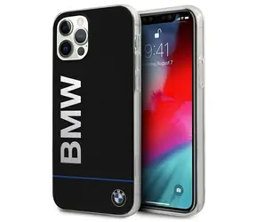 BMW Hardcase Signature Printed Logo černá / Kryt / iPhone 12 / 12 Pro