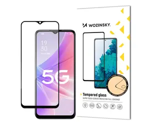 Wozinsky Ochranné tvrzené sklo pro Realme Narzo 50 černá / Tvrzené sklo / Full Glue / Lepení přes celý displej
