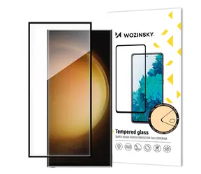 Wozinsky Full Glue černá / Tvrzené sklo / Samsung Galaxy S24 Ultra / s rámečkem